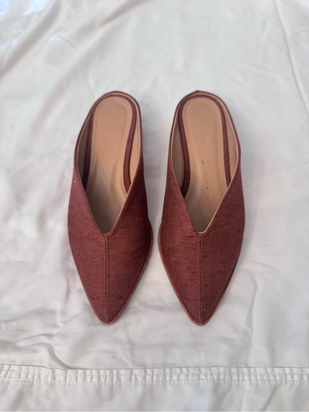 Paloma Wool Pointed Mules Brown Rust (Peach)  37 V-Cut